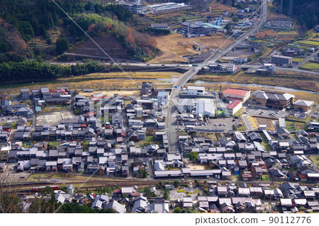 Asago City Takeda Station Mountain Town Countryside Townscape Traditional Residential Area Asago City Takeda Station Mountain Town Countryside Townscape Traditional Residential Area 90112776