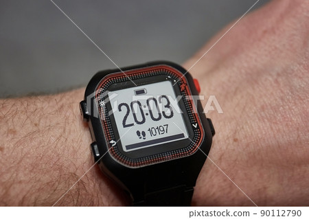 Step counter on a watch Step counter on a watch 90112790