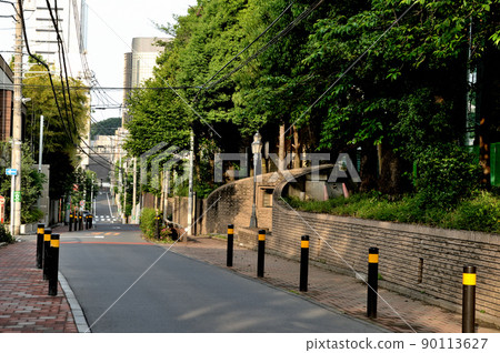 Scenery of a quiet luxury residential area around Shoto, Shibuya, Tokyo 90113627