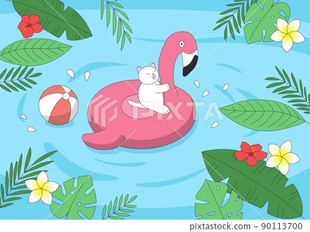 貓在水中玩耍 貓在水中玩耍 90113700