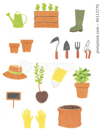 園藝彩色鉛筆劃 90113770