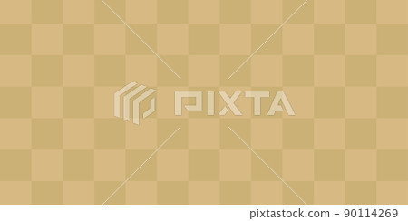 Japanese-style background material, astringent golden checkered pattern, horizontally long Japanese-style background material, astringent golden checkered pattern, horizontally long 90114269