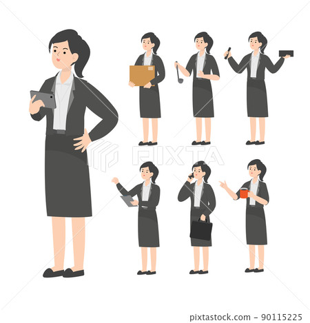 Woman seniors working in the office presenting concept Woman seniors working in the office presenting concept 90115225