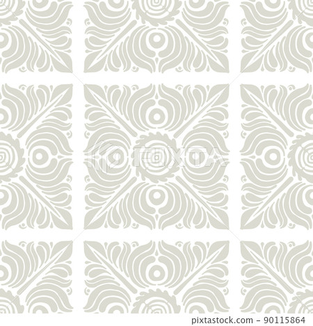 Geometric floral ornament, seamless pattern. Ethnic Background for your design 90115864