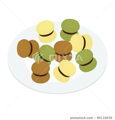 Illustration of Italian sweets birch di dama Illustration of Italian sweets birch di dama 90116656