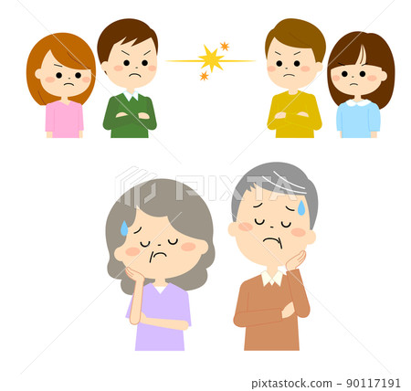 Elderly couple worried about conflicting siblings Elderly couple worried about conflicting siblings 90117191
