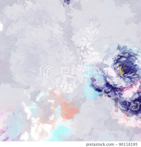 Beautiful oil painting flower illustration Beautiful oil painting flower illustration 90118195