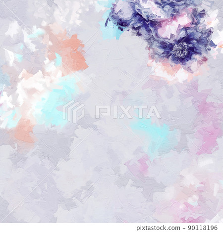 Beautiful oil painting flower illustration Beautiful oil painting flower illustration 90118196
