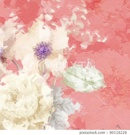 Beautiful oil painting flower illustration Beautiful oil painting flower illustration 90118226