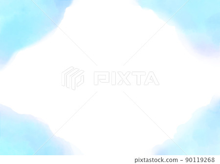 Blue and light blue gradation square corner frame frame Blue and light blue gradation square corner frame frame 90119268