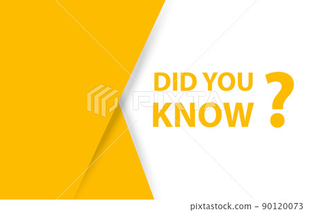 Did you know speech bubble banner vector with copy space for business, marketing, flyers, banners, presentations and posters. illustration 90120073