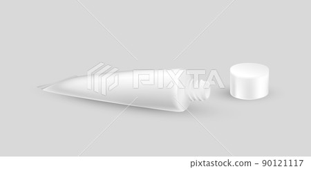 Realistic tube of cream. Packaging mockup... - Stock Illustration ...