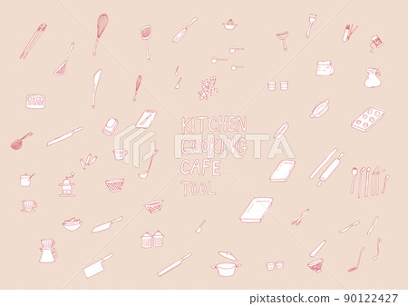 Kitchen tool set collection (hand-painted vector) 90122427