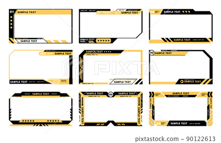 Stylish cyber frame frame - Stock Illustration [90122613] - PIXTA