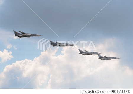 Sukhoi Su-24M Fencer formation flight Sukhoi Su-24M Fencer formation flight 90123328