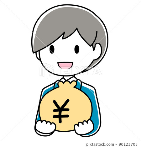 一個有錢的男人的插圖 90123703