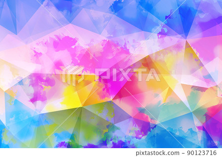 Dream watercolor crystal, geometric background Yodai degree origami style abstract background Dream watercolor crystal, geometric background Yodai degree origami style abstract background 90123716