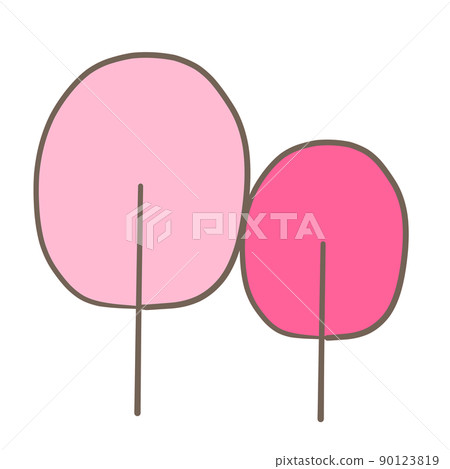 Illustration material wood hand-painted pink Illustration material wood hand-painted pink 90123819