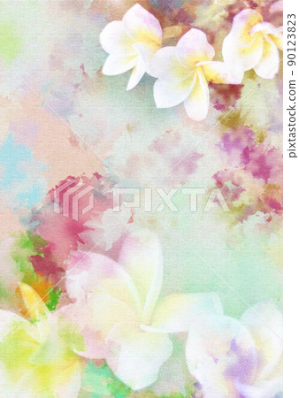 Watercolor flowers illustration 90123823