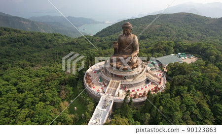 big buddha statue in Lantau island 90123863
