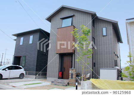 別緻、平靜和豪華的豪宅，黑色細邊框和灰色細邊框 90125968