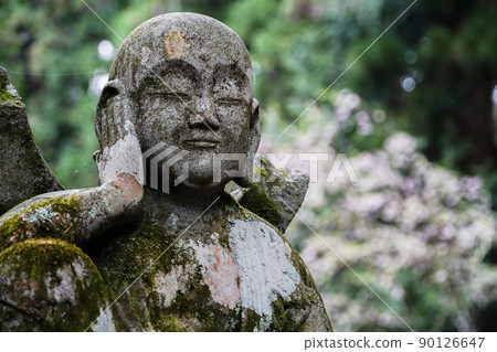 Hoshakuzan Kozenji Temple Jizo Bodhisattva statue on the left of the stairs in front of the main hall Hoshakuzan Kozenji Temple Jizo Bodhisattva statue on the left of the stairs in front of the main hall 90126647