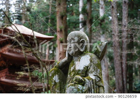 法尺山光善寺地藏菩薩像在正殿前樓梯左側 法尺山光善寺地藏菩薩像在正殿前樓梯左側 90126659