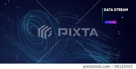 Abstract purple data stream. Abstract digital background cloud technology. Big Data Technology vector illustration. Abstract purple data stream. Abstract digital background cloud technology. Big Data Technology vector illustration. 90128501