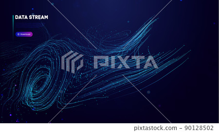 Abstract purple data stream. Abstract digital background cloud technology. Big Data Technology vector illustration. Abstract purple data stream. Abstract digital background cloud technology. Big Data Technology vector illustration. 90128502