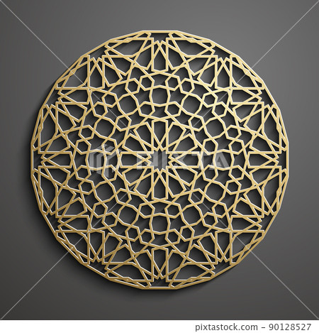 Islamic ornament vector , persian motiff . 3d ramadan islamic round pattern elements . Geometric logo template set. Circular ornamental arabic symbols vector . Islamic ornament vector , persian motiff . 3d ramadan islamic round pattern elements . Geometric logo template set. Circular ornamental arabic symbols vector . 90128527