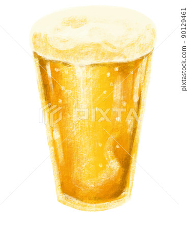 Cold god larger beer with foam alcohol booze drink hand digital painting illustration Cold god larger beer with foam alcohol booze drink hand digital painting illustration 90129461