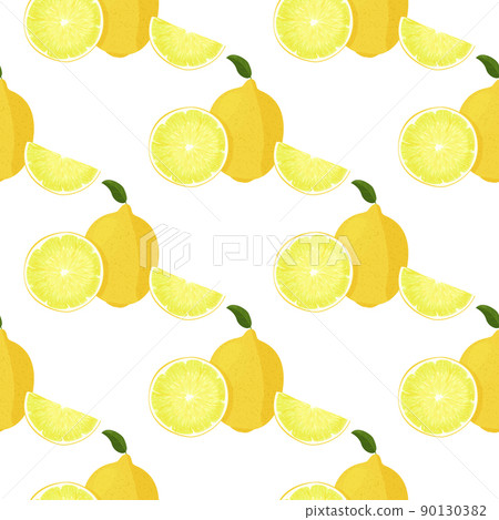 Fresh lemon fruits background. Food simple seamless pattern. Fresh lemon fruits background. Food simple seamless pattern. 90130382