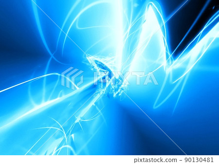 Illustration of blue flash Illustration of blue flash 90130481