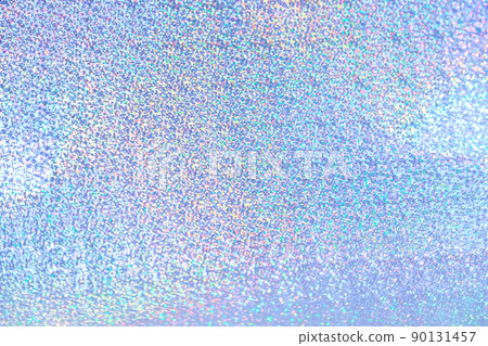 Holographic iridescent abstract glitter background in blue purple color with fine blurred texture 90131457