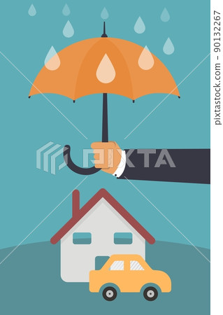 Property safety concept, insurance concept 90132267