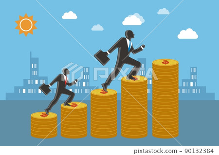 Business social competition creative concept illustration 90132384