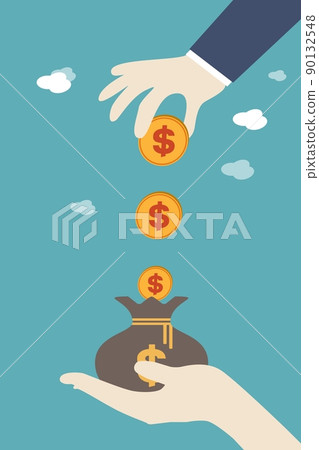 Family investment, financial and financial ingenuity concept, household savings, investment, accounting, wealth management 90132548