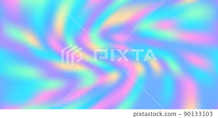 Iridescent holographic abstract vivid blue and purple seamless pattern 90133103