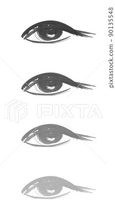 Hand Drawn Eye Icon Isolated - Stock Illustration [90135548] - PIXTA
