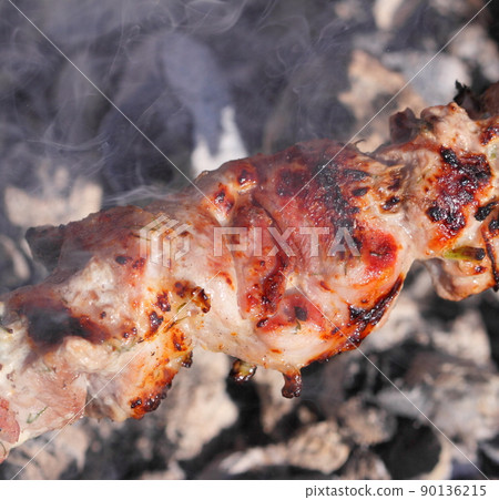 barbecue closeup 90136215