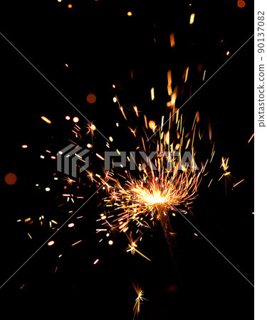 burning sparkler burning sparkler 90137082