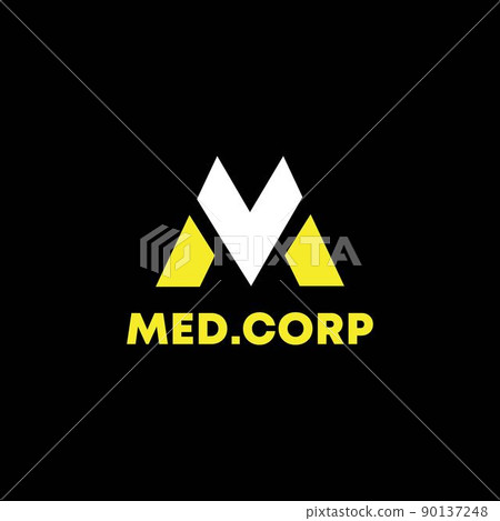 Initial and strong initials M logo 90137248
