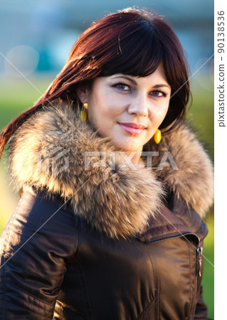 portrait of a woman outdoors portrait of a woman outdoors 90138536