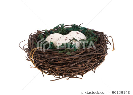 bird's nest with eggs 90139148