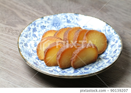 Homemade Iburi-gakko made from smoked Takuan on the market Homemade Iburi-gakko made from smoked Takuan on the market 90139207