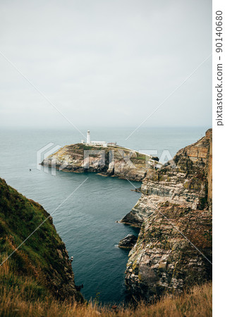 South Stack Lighthouse, Wales, Anglesey, UK 90140680