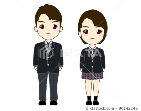 Winter clothes for high school students Fukuoka City 90142149