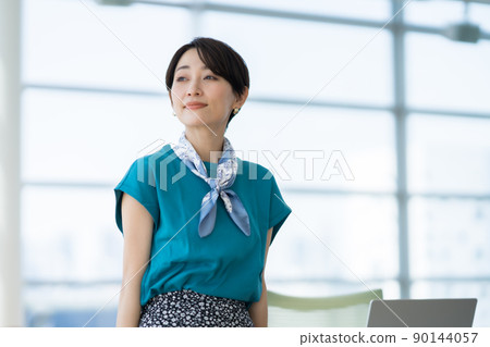 Beautiful career woman in casual style Beautiful career woman in casual style 90144057