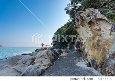 高知縣土佐清水市、龍隼海岸長廊、龍之波外史和足折水下博物館 高知縣土佐清水市、龍隼海岸長廊、龍之波外史和足折水下博物館 90144420