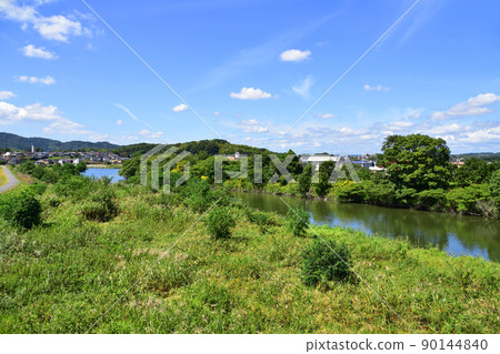 2021 年。從兒島站到岡山站的瀨戶大橋線風景 90144840